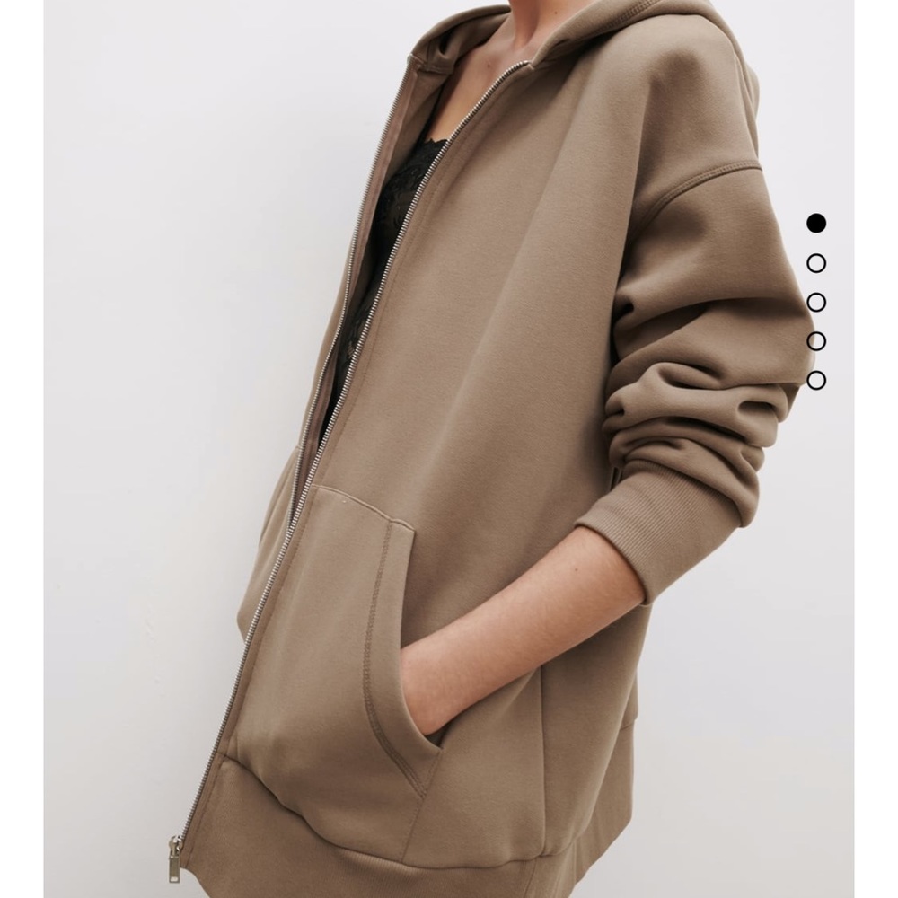 Zara oversized zip jacket